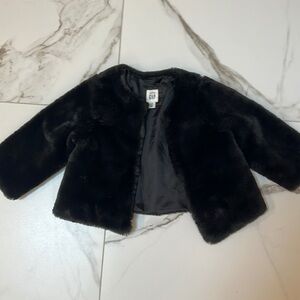 Baby gap girls faux fur coat